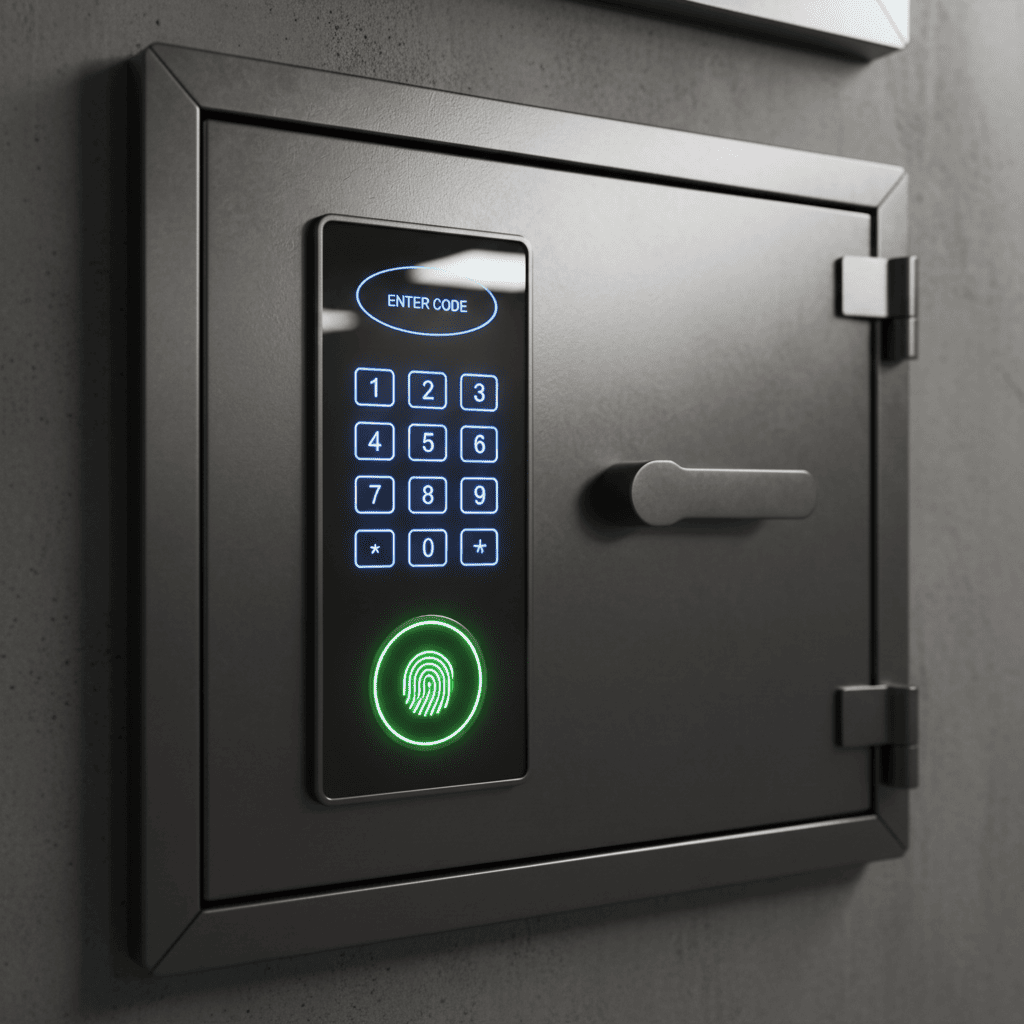 Teclado digital de una caja de seguridad