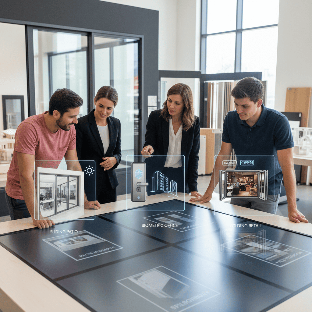 Personas eligiendo un sistema de apertura según el uso