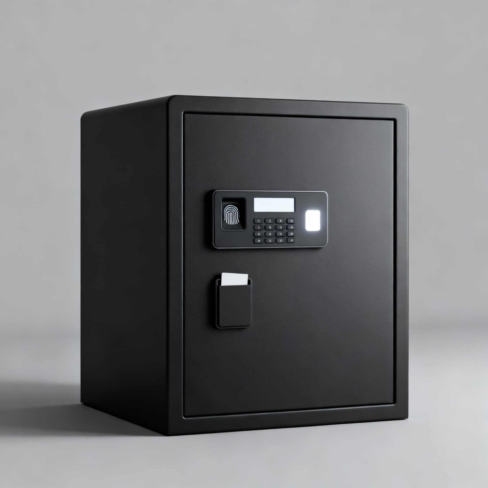 Caja fuerte biométrica con lector de huella digital