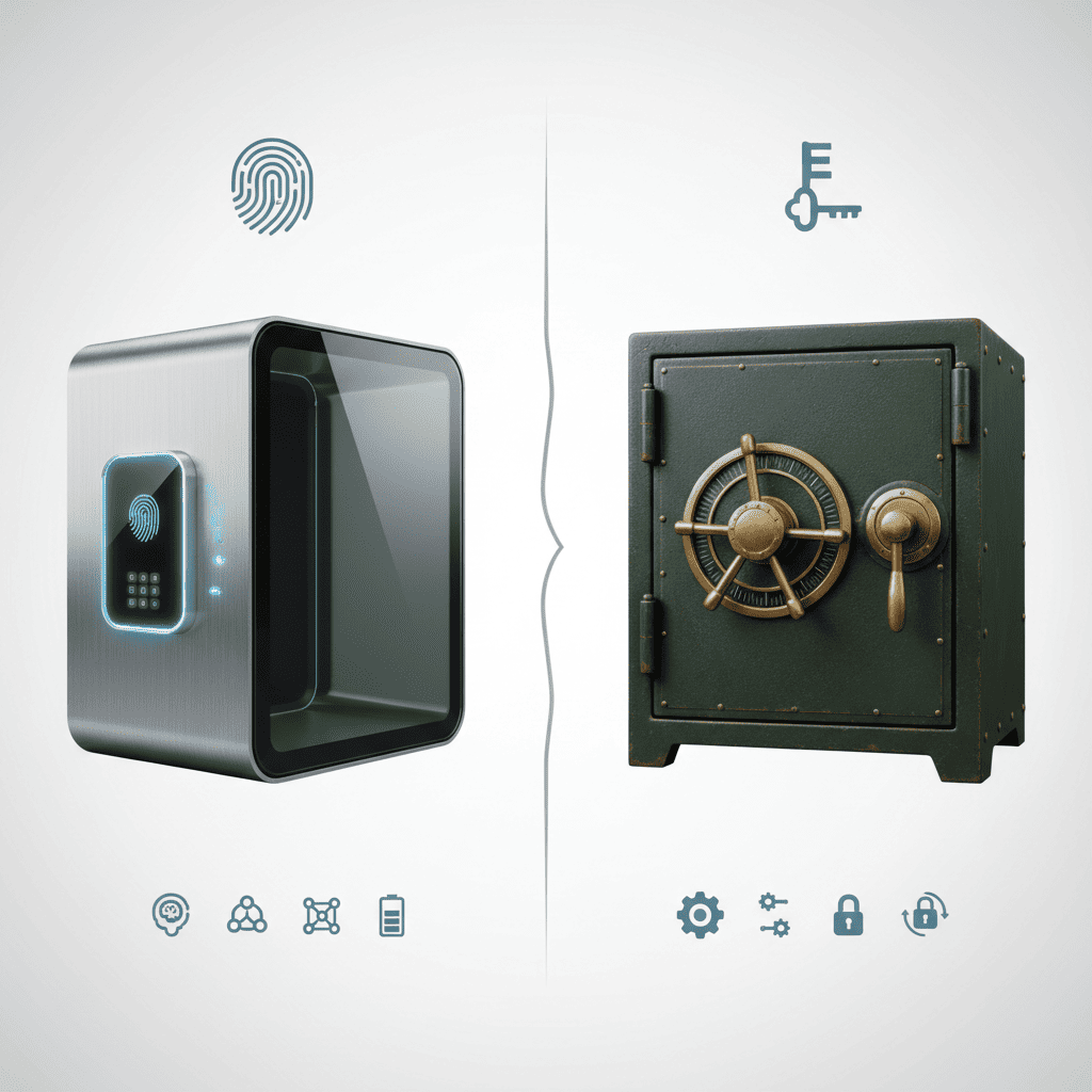 Comparación de características entre caja biométrica y mecánica